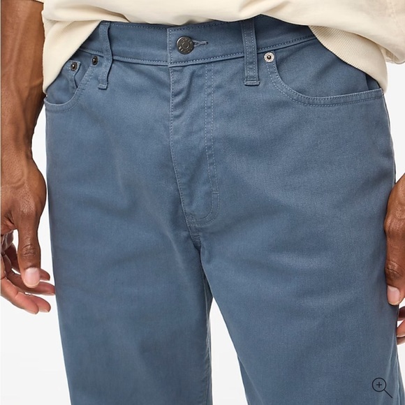 J crew opal blue Straight-fit garment-dyed five-pocket pant - Picture 2 of 5